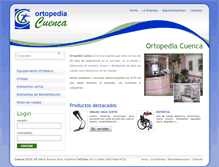 Tablet Screenshot of ortopediacuencasrl.com.ar